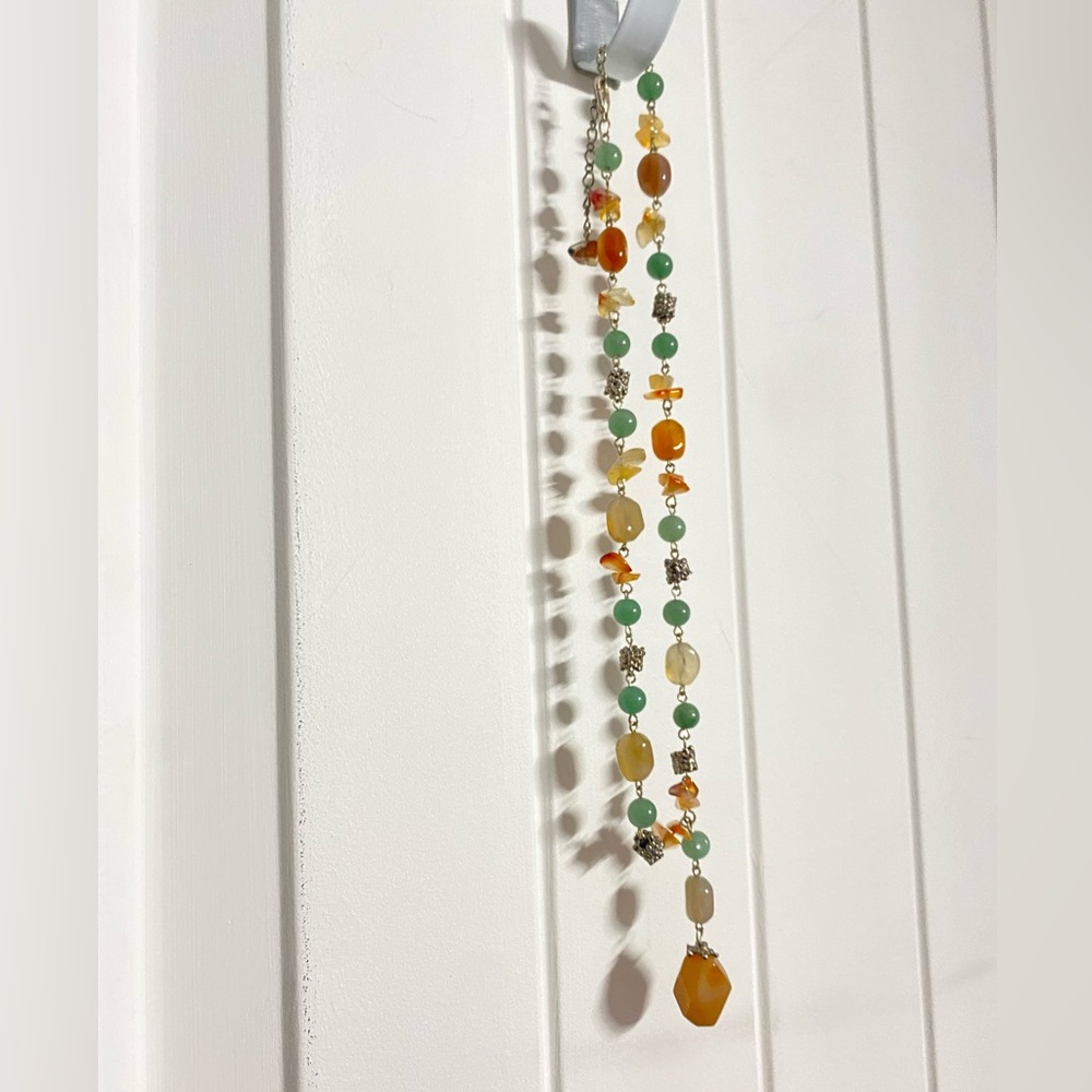 Multi colored gemstone necklace